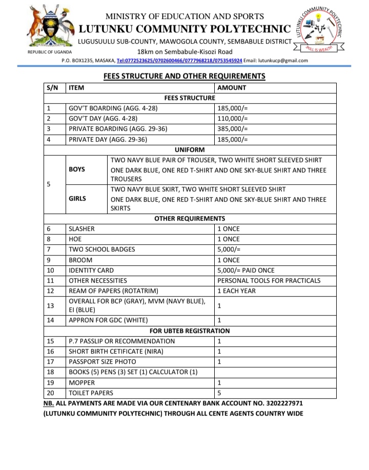 Our fees structure and requirements